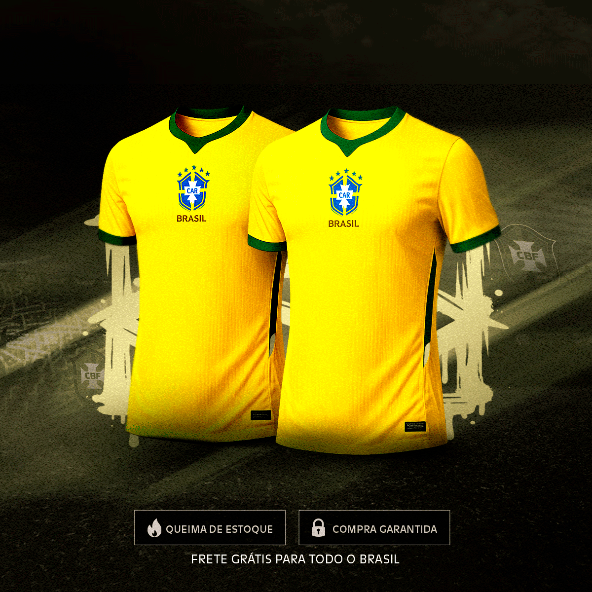 [COMPRE 1 E LEVE 2] - Camiseta Oficial Seleção Brasileira Copa 2026©